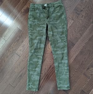Social Standard by Sanctuary camo high rise skinny jeans